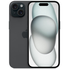 Смартфон Apple A3090 iPhone 15 256Gb черный моноблок 3G 4G 1Sim 6.1" 1179x2556 iOS 17 48Mpix 802.11 a/b/g/n/ac/ax NFC GPS GSM900/1800 Protect