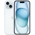 Смартфон Apple A3090 iPhone 15 256Gb голубой моноблок 3G 4G 1Sim 6.1" 1179x2556 iOS 17 48Mpix 802.11 a/b/g/n/ac/ax NFC GPS GSM900/1800 Protect
