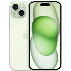 Смартфон Apple A3090 iPhone 15 256Gb зеленый моноблок 3G 4G 1Sim 6.1" 1179x2556 iOS 17 48Mpix 802.11 a/b/g/n/ac/ax NFC GPS GSM900/1800 Protect