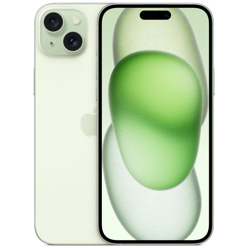Смартфон Apple A3096 iPhone 15 Plus 256Gb зеленый моноблок 3G 4G 2Sim 6.7" 1290x2796 iOS 17 48Mpix 802.11 a/b/g/n/ac/ax NFC GPS GSM900/1800 TouchSc Protect