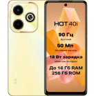 Смартфон Infinix X6528B Hot 40i 256Gb 8Gb золотой моноблок 3G 4G 2Sim 6.56