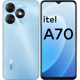 Смартфон Itel A665L A70 256Gb 4Gb голубой моноблок 3G 4G 2Sim 6.6
