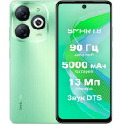 Смартфон Infinix X6525 Smart 8 128Gb 4Gb зеленый моноблок 3G 4G 2Sim 6.56" 720x1612 Android 13 13Mpix 802.11 a/b/g/n/ac GPS GSM900/1800 GSM1900 TouchSc Protect FM A-GPS microSD max2048Gb