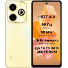 Смартфон Infinix X6528B Hot 40i 128Gb 8Gb золотой моноблок 3G 4G 2Sim 6.56" 720x1612 Android 13 50Mpix 802.11 a/b/g/n/ac NFC GPS GSM900/1800 GSM1900 TouchSc Protect FM A-GPS microSD max2048Gb