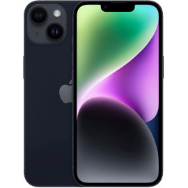 Смартфон Apple A2882 iPhone 14 256Gb 6Gb темная ночь моноблок 3G 4G 1Sim 6.1" 1170x2532 iOS 15 12Mpix 802.11 a/b/g/n/ac/ax NFC GPS GSM900/1800 GSM1900 Protect