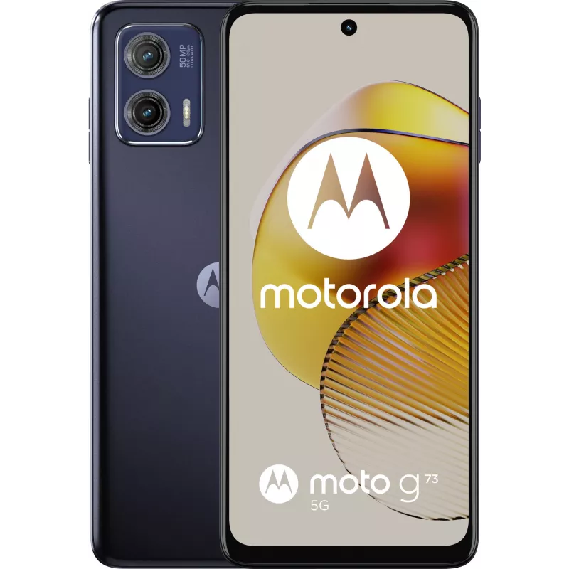 Смартфон Motorola XT2237-2 G73 5G 256Gb 8Gb синий моноблок 3G 4G 2Sim 6.5" 1080x2400 Android 13 50Mpix 802.11 a/b/g/n/ac NFC GPS GSM900/1800 GSM1900 TouchSc Protect microSD max1024Gb