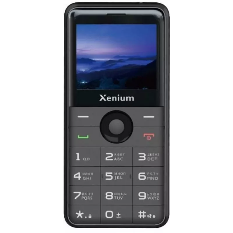 Мобильный телефон XENIUM X700 черный моноблок 2Sim 2.31" 240x320 Nucleus 0.3Mpix GSM900/1800 MP3 FM microSD max32Gb