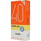 Смартфон Tecno Spark 40C 128Gb 4Gb серый моноблок 3G 4G 2Sim 6.67" 720x1600 Android 15 13Mpix 802.11 a/b/g/n/ac/ax GPS GSM900/1800 Protect FM microSD max1024Gb