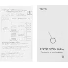 Смартфон Tecno Spark 40 Pro 256Gb 8Gb черный моноблок 3G 4G 2Sim 6.78" 1224x2720 Android 15 50Mpix 802.11 a/b/g/n/ac/ax NFC GPS GSM900/1800 Protect FM