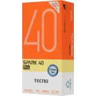 Смартфон Tecno Spark 40 Pro 256Gb 8Gb черный моноблок 3G 4G 2Sim 6.78" 1224x2720 Android 15 50Mpix 802.11 a/b/g/n/ac/ax NFC GPS GSM900/1800 Protect FM
