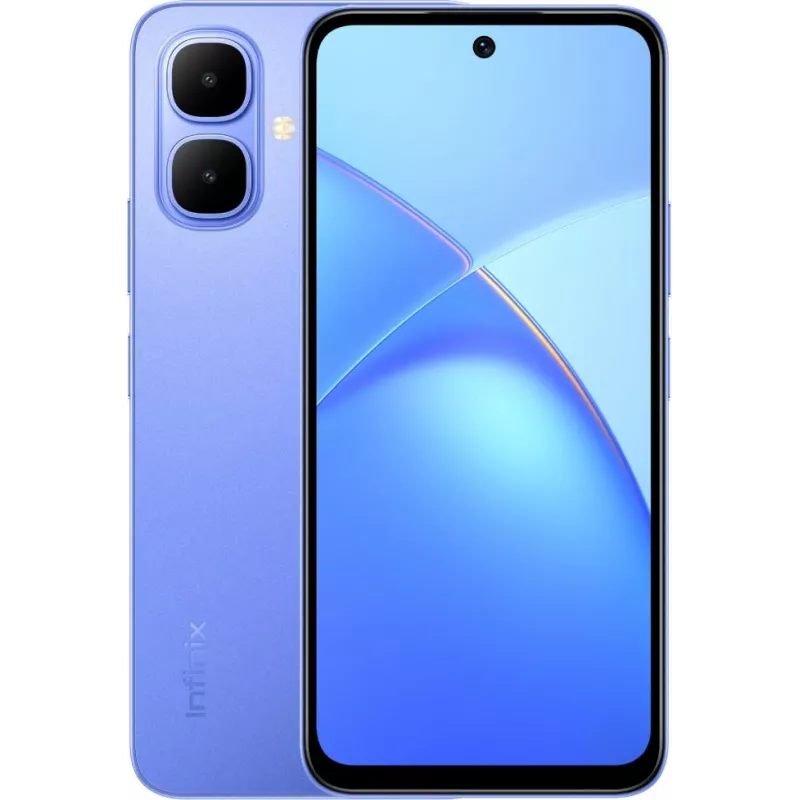 Смартфон Infinix X6725D Smart 10 128Gb 4Gb сиреневый моноблок 3G 4G 2Sim 6.67" 720x1600 Android 15 8Mpix 802.11 a/b/g/n/ac NFC GPS Protect FM microSD max2048Gb
