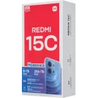 Смартфон Xiaomi Redmi 15C 256Gb 4Gb полночный черный моноблок 3G 4G 2Sim 6.9" 720x1600 Android 15 50Mpix 802.11 a/b/g/n NFC GPS Protect FM microSD max1024Gb