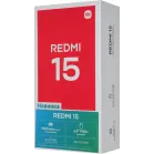 Смартфон Xiaomi Redmi 15 256Gb 8Gb полночный черный моноблок 3G 4G 2Sim 6.9" 1080x2340 Android 15 50Mpix 802.11 a/b/g/n/ac NFC GPS Protect FM microSD max2048Gb