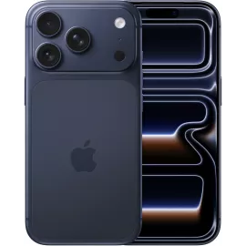 Смартфон Apple A3523 iPhone 17 Pro 1Tb 12Gb темно-синий моноблок 3G 4G 1Sim 6.3" 1206x2622 iOS 26 48Mpix 802.11 a/b/g/n/ac/ax/be NFC GPS Protect