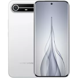 Смартфон Tecno Spark Slim 256Gb 8Gb белый моноблок 3G 4G 2Sim 6.78" 1224x2720 Android 15 50Mpix 802.11 a/b/g/n/ac/ax NFC GPS GSM900/1800 Protect FM