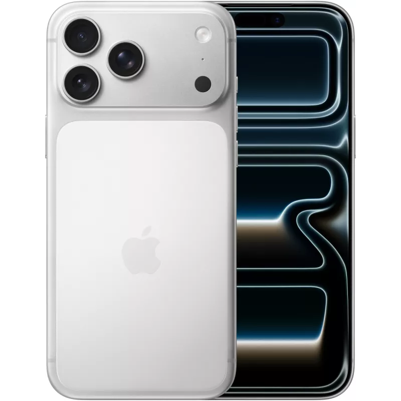 Смартфон Apple A3526 iPhone 17 Pro Max 512Gb 12Gb серебристый моноблок 3G 4G 1Sim 6.9" 1320x2868 iOS 26 48Mpix 802.11 a/b/g/n/ac/ax/be NFC GPS Protect