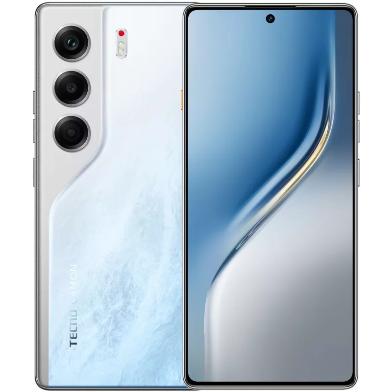 Смартфон Tecno Camon 40 128Gb 8Gb белый моноблок 3G 4G 2Sim 6.78" 1080x2436 Android 15 50Mpix 802.11 a/b/g/n/ac NFC GPS GSM900/1800 GSM1900 Protect FM microSD max1024Gb