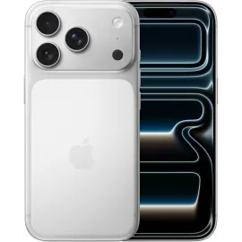 Смартфон Apple A3523 iPhone 17 Pro 256Gb 12Gb серебристый моноблок 3G 4G 1Sim 6.3" 1206x2622 iOS 26 48Mpix 802.11 a/b/g/n/ac/ax/be NFC GPS Protect