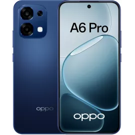 Смартфон Oppo A6 Pro 256Gb 8Gb синий моноблок 3G 4G 2Sim 6.57" 1080x2372 Android 15 50Mpix 802.11 a/b/g/n/ac NFC GPS GSM900/1800 GSM1900 Protect A-GPS microSDXC max2048Gb