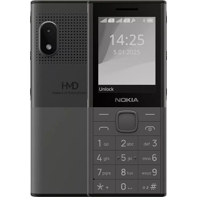Мобильный телефон Nokia 150 DS TA-1716 темно-серый моноблок 2Sim 2.4" 240x320 Series 30+ GSM900/1800 Protect MP3 microSD max32Gb