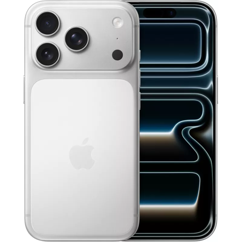 Смартфон Apple A3523 iPhone 17 Pro 512Gb 12Gb серебристый моноблок 3G 4G 1Sim 6.3" 1206x2622 iOS 26 48Mpix 802.11 a/b/g/n/ac/ax/be NFC GPS Protect