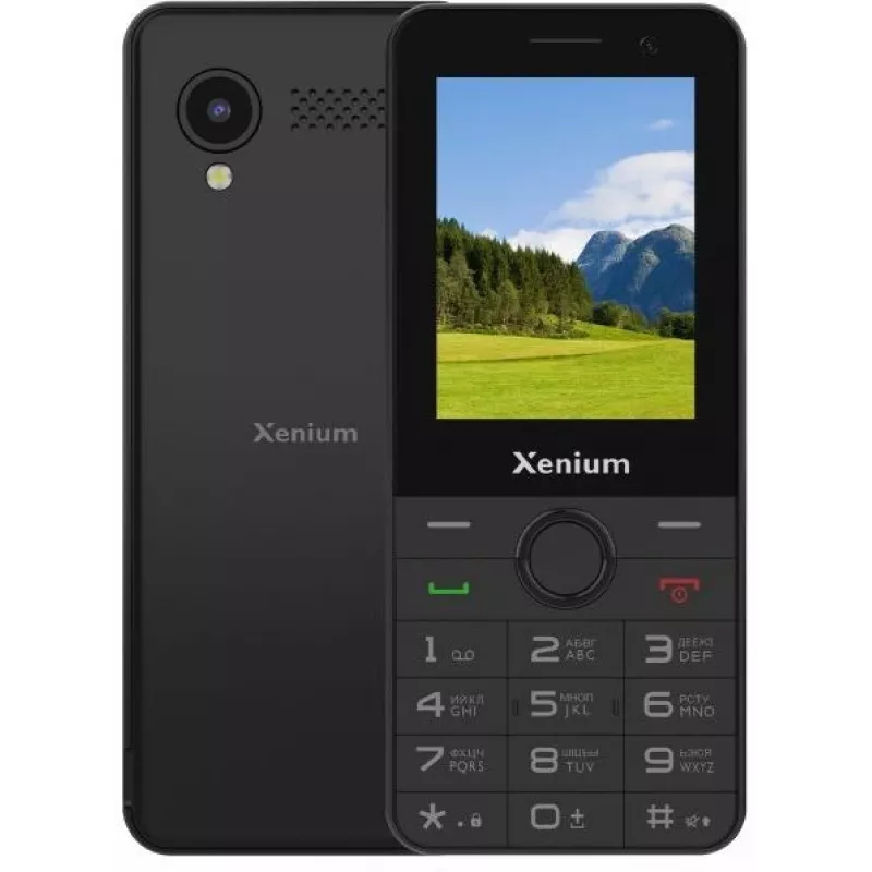 Мобильный телефон Xenium X900 черный моноблок 3G 4G 1Sim 2.4" 240x320 Spreadtrum ThreadX RTOS 0.3Mpix GPS GSM900/1800 GSM1900 MP3 FM A-GPS microSD max32Gb