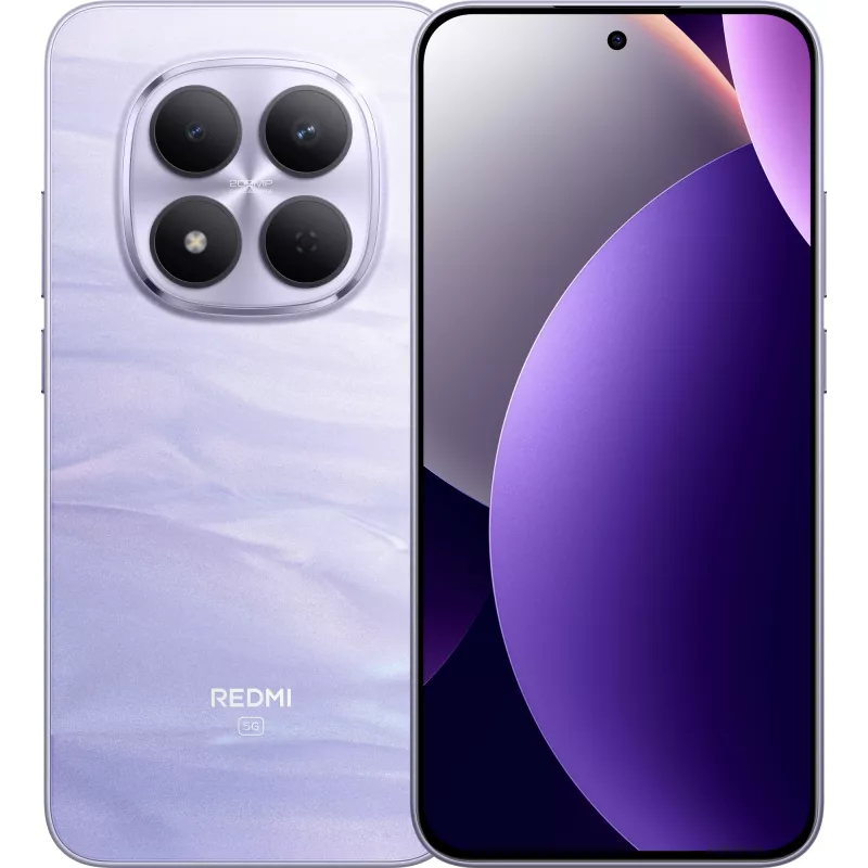 Смартфон Xiaomi Redmi Note 15 Pro 5G 256Gb 8Gb фиолетовый моноблок 3G 4G 2Sim 6.83" 1280x2772 Android 15 200Mpix 802.11 a/b/g/n/ac/ax NFC GPS GSM900/1800 GSM1900 Protect