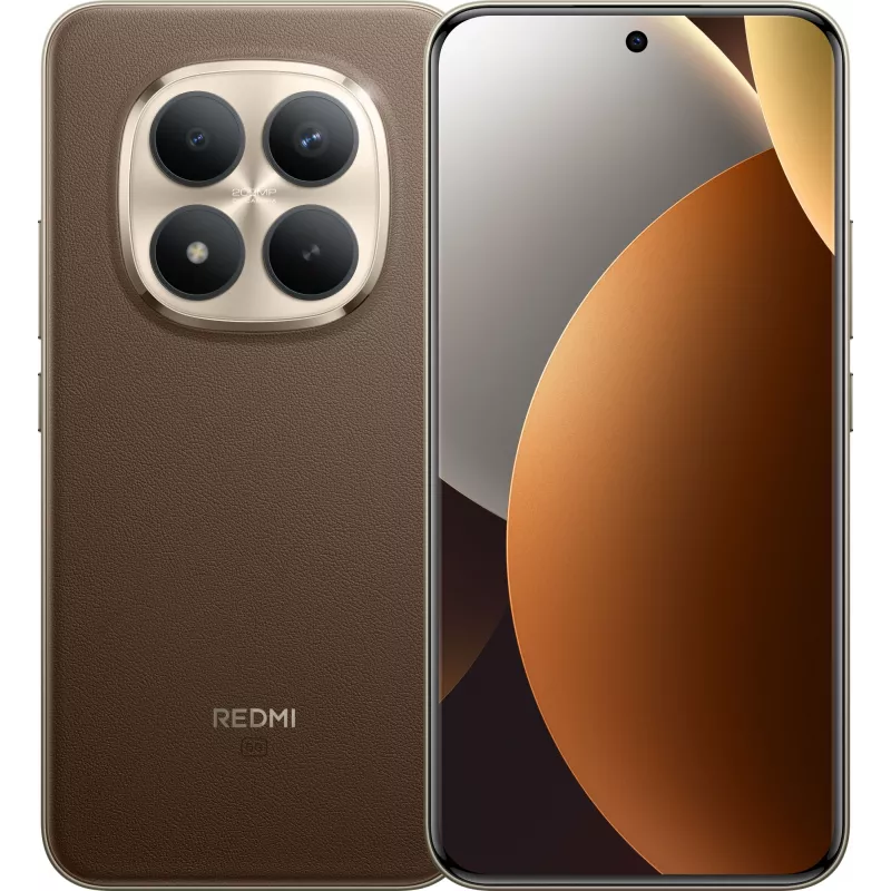 Смартфон Xiaomi Redmi Note 15 Pro+ 5G 256Gb 8Gb коричневый моноблок 3G 4G 2Sim 6.83" 1280x2772 Android 15 200Mpix 802.11 a/b/g/n/ac/ax NFC GPS GSM900/1800 GSM1900 Protect