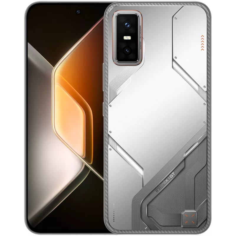 Смартфон Infinix X6873 GT 30 Pro 256Gb 12Gb серебристый моноблок 3G 4G 2Sim 6.78" 1224x2720 Android 15 108Mpix 802.11 a/b/g/n/ac/ax NFC GPS Protect FM