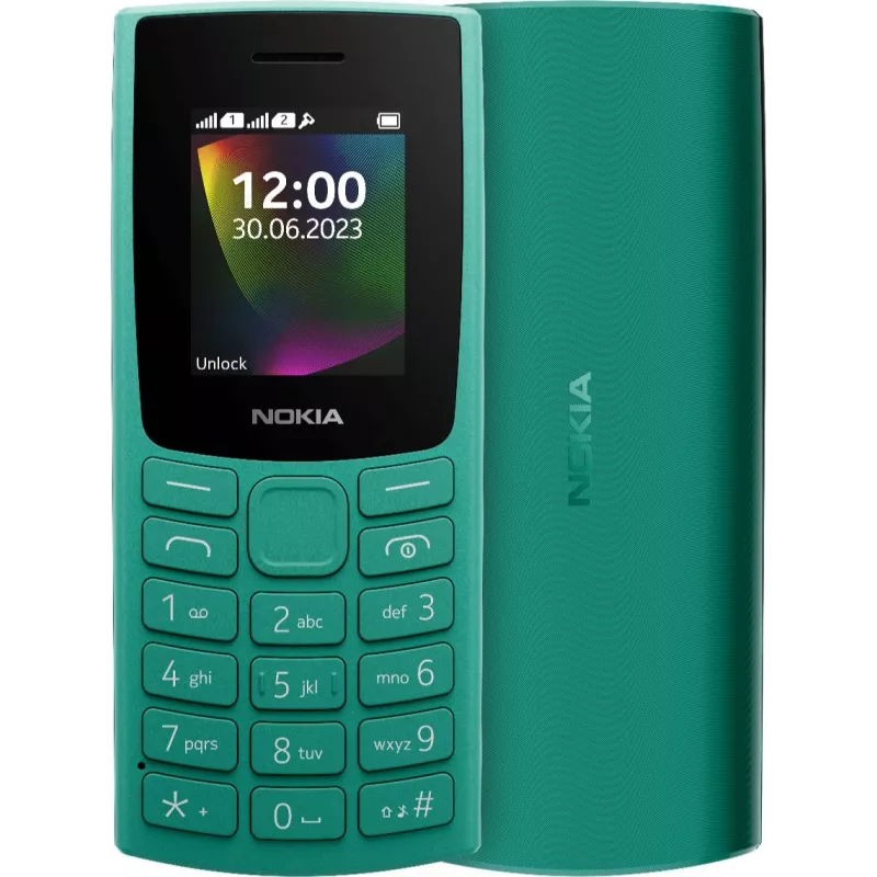 Мобильный телефон Nokia 106 DS TA-1564 зеленый моноблок 2Sim 1.8" 120x160 Series 30+ GSM900/1800 GSM1900 FM microSD max32Gb