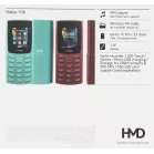 Мобильный телефон Nokia TA-1564 106 DS красный моноблок 2Sim 1.8" 120x160 Series 30+ GSM900/1800 GSM1900 FM microSD max32Gb