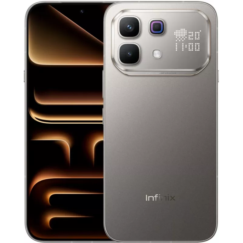Смартфон Infinix X6878 Note 60 Pro 256Gb 12Gb титан моноблок 3G 4G 2Sim 6.78" 1208x2644 Android 16 50Mpix 802.11 a/b/g/n/ac/ax NFC GPS GSM900/1800 GSM1900 Protect FM