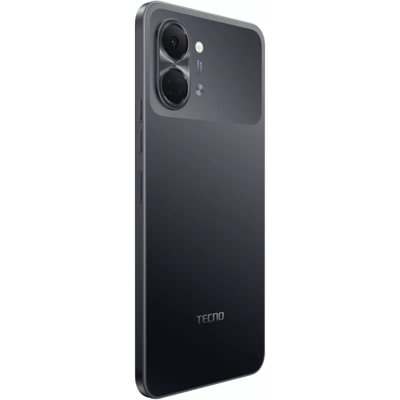 Смартфон Tecno Spark Go 3 64Gb 4Gb черный моноблок 3G 4G 2Sim 6.75" 720x1600 Android 15 13Mpix 802.11 a/b/g/n/ac GPS GSM900/1800 Protect microSD max1024Gb