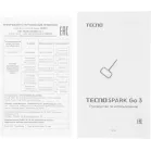 Смартфон Tecno Spark Go 3 128Gb 4Gb черный моноблок 3G 4G 2Sim 6.75" 720x1600 Android 15 13Mpix 802.11 a/b/g/n/ac GPS GSM900/1800 Protect microSD max1024Gb