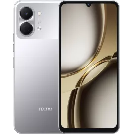 Смартфон Tecno Spark Go 3 128Gb 4Gb серый моноблок 3G 4G 2Sim 6.75" 720x1600 Android 15 13Mpix 802.11 a/b/g/n/ac GPS GSM900/1800 Protect microSD max1024Gb