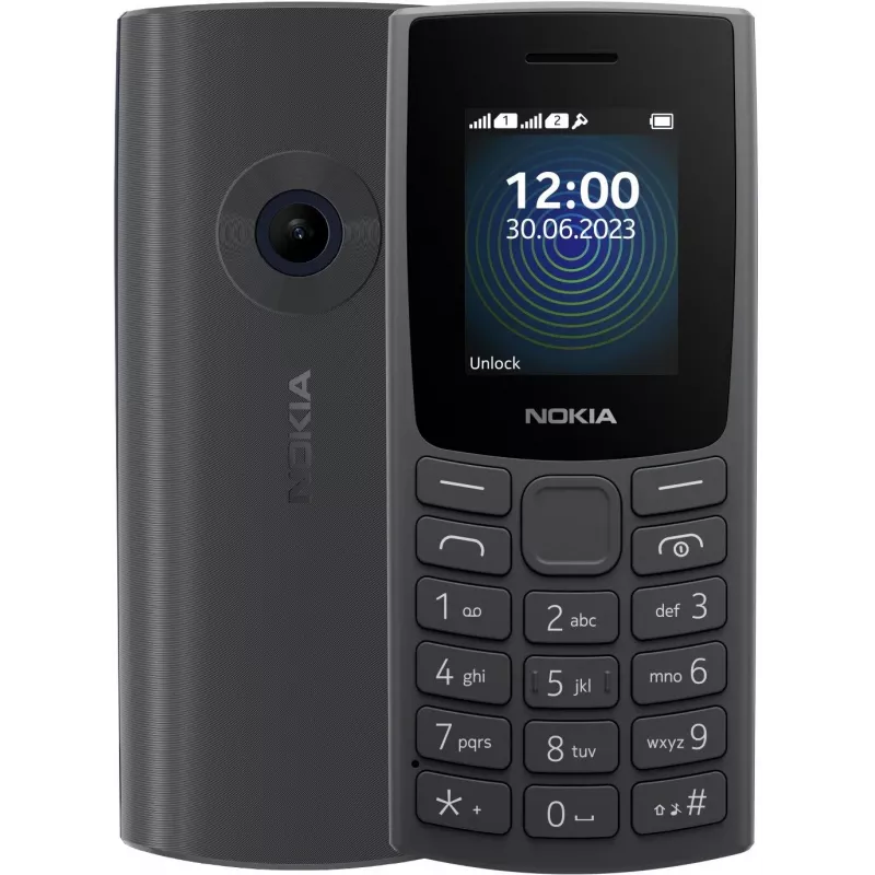 Мобильный телефон Nokia 110 DS TA-1567 0.048 черный моноблок 2Sim 1.8" 240x320 Series 30+ 0.3Mpix GSM900/1800 Protect MP3 FM microSD max32Gb