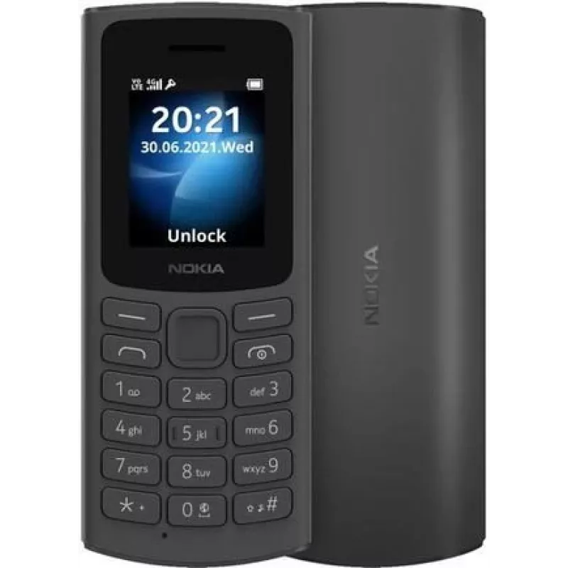 Мобильный телефон Nokia 105 DS TA-1557 0.048 черный моноблок 2Sim 1.8" 128x160 Series 30+ GSM900/1800 GSM1900 FM