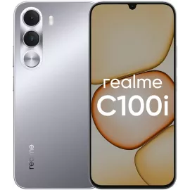 Смартфон Realme RMX5377 C100i 128Gb 4Gb серебристый моноблок 3G 4G 2Sim 6.74" 720x1570 Android 16 8Mpix 802.11 a/b/g/n/ac NFC GPS GSM900/1800 GSM1900 FM microSD max2048Gb
