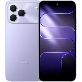 Смартфон Tecno Spark 50 128Gb 4Gb пурпурный моноблок 3G 4G 2Sim 6.67" 720x1600 Android 16 50Mpix 802.11 a/b/g/n/ac/ax NFC GPS GSM900/1800 GSM1900 Protect FM microSD max2048Gb