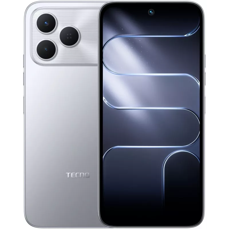 Смартфон Tecno Spark 50 128Gb 8Gb серый моноблок 3G 4G 2Sim 6.67" 720x1600 Android 16 50Mpix 802.11 a/b/g/n/ac/ax NFC GPS GSM900/1800 GSM1900 Protect FM microSD max2048Gb