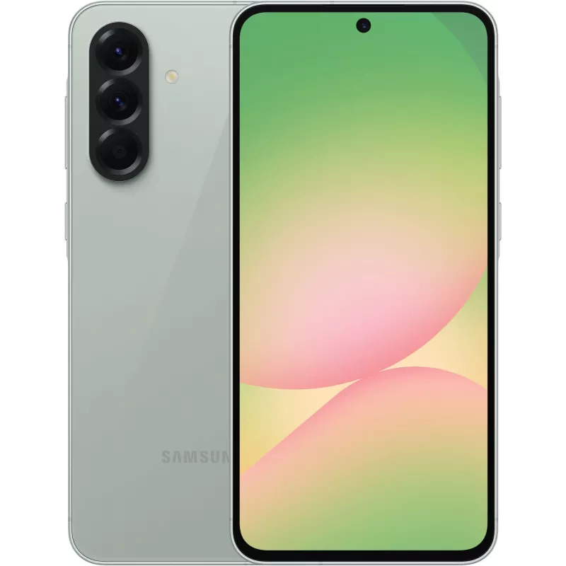 Смартфон Samsung SM-A566E Galaxy A56 5G 256Gb 8Gb зеленый моноблок 3G 4G 2Sim 6.7" 1080x2340 Android 15 50Mpix 802.11 a/b/g/n/ac/ax NFC GPS GSM900/1800 GSM1900 Protect