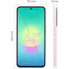 Смартфон Samsung SM-A276B Galaxy A27 5G 256Gb 8Gb розовый моноблок 3G 4G 2Sim 6.7" 1080x2340 Android 16 50Mpix 802.11 a/b/g/n/ac NFC GPS GSM900/1800 GSM1900 Protect microSD max2048Gb