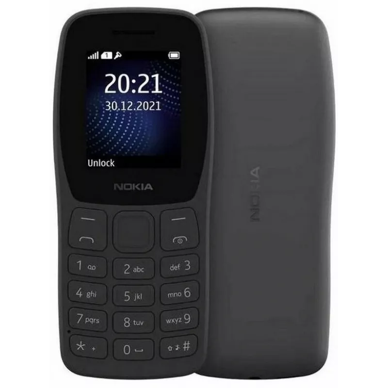 Мобильный телефон Nokia TA-1416 105 DS темно-серый моноблок 2Sim 1.77" 120x160 Series 30+ GSM900/1800 Protect FM