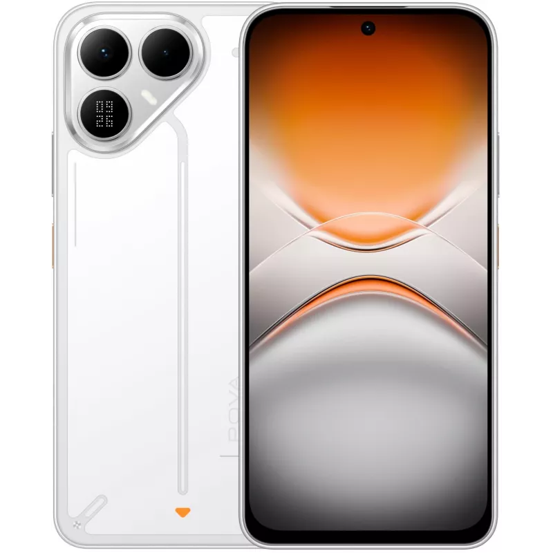 Смартфон Tecno Pova 8 5G 256Gb 8Gb белый моноблок 3G 4G 2Sim 6.76" 1080x2344 Android 16 50Mpix 802.11 a/b/g/n/ac NFC GPS GSM900/1800 Protect