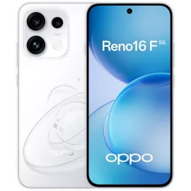 Смартфон Oppo CPH2859 Reno16 F 256Gb 12Gb белый моноблок 3G 4G 2Sim 6.57" 1080x2372 Android 16 50Mpix 802.11 a/b/g/n/ac/ax NFC GPS Protect microSD max2048Gb