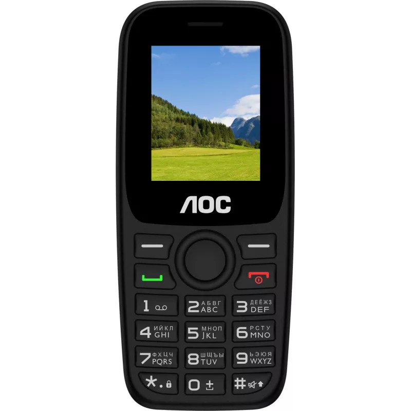 Мобильный телефон AOC 170 A черный моноблок 2Sim 1.77" 128x160 RTOS GSM900/1800 FM