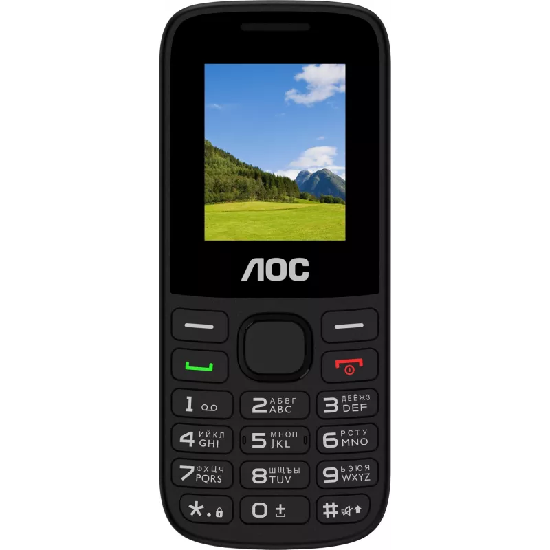 Мобильный телефон AOC 175 A черный моноблок 2Sim 1.77" 128x160 RTOS 0.08Mpix GSM900/1800 FM microSD max32Gb
