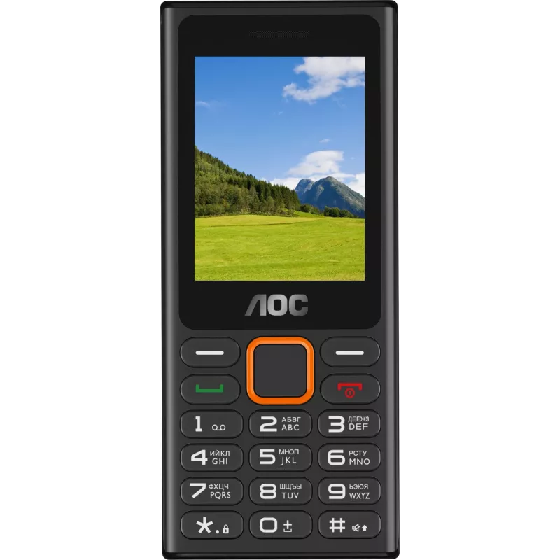 Мобильный телефон AOC 245 A черный моноблок 2Sim 2.4" 240x320 RTOS 0.3Mpix GSM900/1800 FM microSD max32Gb