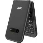 Мобильный телефон AOC 285 A черный раскладной 2Sim 2.8" 240x320 RTOS 0.3Mpix GSM900/1800 FM microSD max32Gb