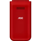 Мобильный телефон AOC 285 A красный раскладной 2Sim 2.8" 240x320 RTOS 0.3Mpix GSM900/1800 FM microSD max32Gb